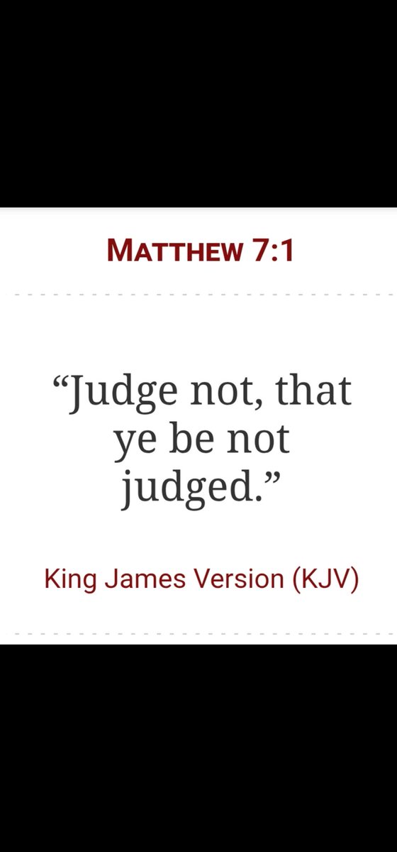 Cairnlodge1's tweet image. Matthew 7:1
“Judge not, that ye be not judged.”

#KingJamesVersion #KJV #AuthorisedVersion #AV