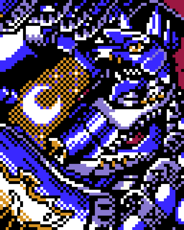 GigadrillBlogX's tweet image. Digimon Pixel Art: MirageGaogamon (22/1311) #digimon #pixelartist #pixelart #ドット絵 #8bit #デジモン #digimonfanart