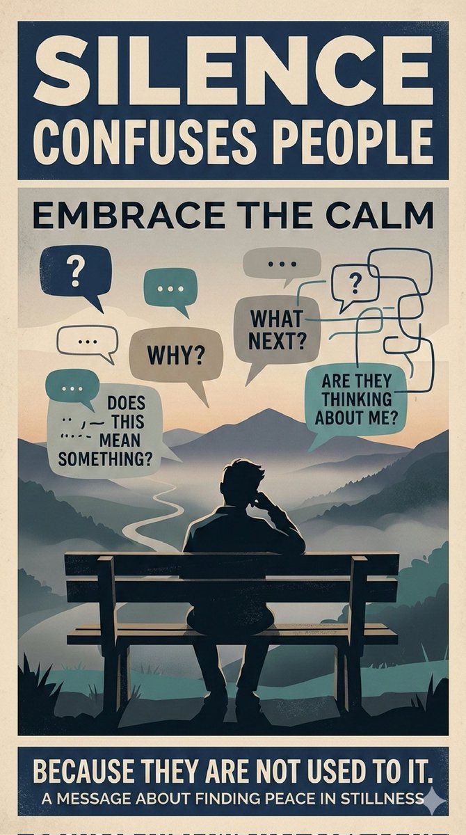 UrbanMind78's tweet image. When you stop reacting,
you start winning.
Silence is control. 💯
#Silence #SelfControl #MentalStrength