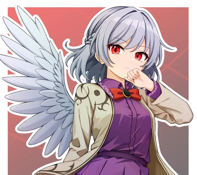 納品物をチラ見せもしてみよう。稀神サグメです。調べたら好みのデザインだったのでハマってた当時出てたら推してたかもしれん