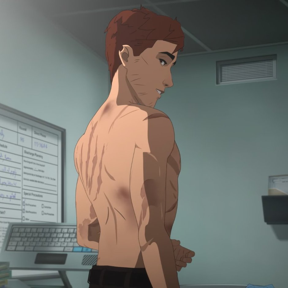 Giveing him a backshot and seeing this scar would be so cool