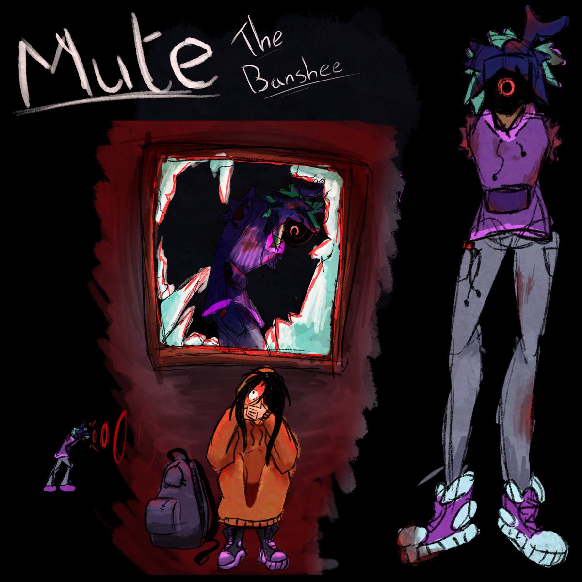 FfrFin's tweet photo. Tried Redrawing a few ‘monster’ OCs https://t.co/0eCgJfevle