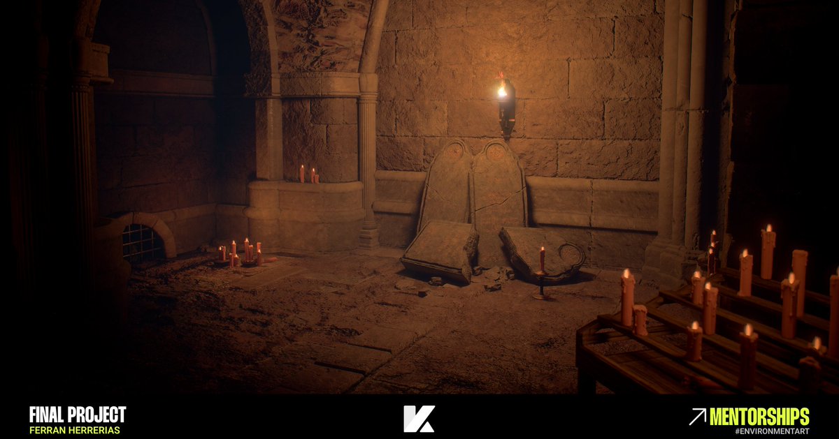 Kreaktivate's tweet photo. ¿Tu portfolio no destaca?📉
El problema no es el motor gráfico, es tu falta de visión técnica.
Mira el nivel de Ferran Herrerias tras su mentoría de Environment. Iluminación pro y assets que cuentan historias. 🕯️✨
¡Sube el nivel este MAYO! Plazas limitadas.
🚀#3DArt #EnvironmentArt #Kreaktivate