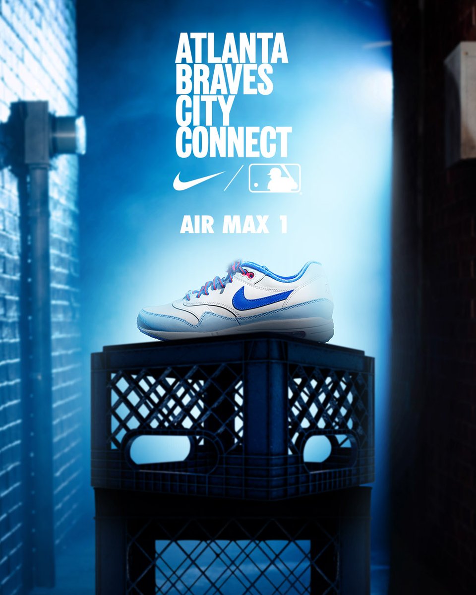 Coming 🔜

The Nike Air Max 1 Braves City Connect sneakers will be available exclusively at the <a href="/BravesRetail/">Braves Retail</a> Clubhouse Store at <a href="/TruistPark/">Truist Park</a> beginning on May 11. They will be available at <a href="/WishATL/">WishATL</a> and additional retailers on May 12.