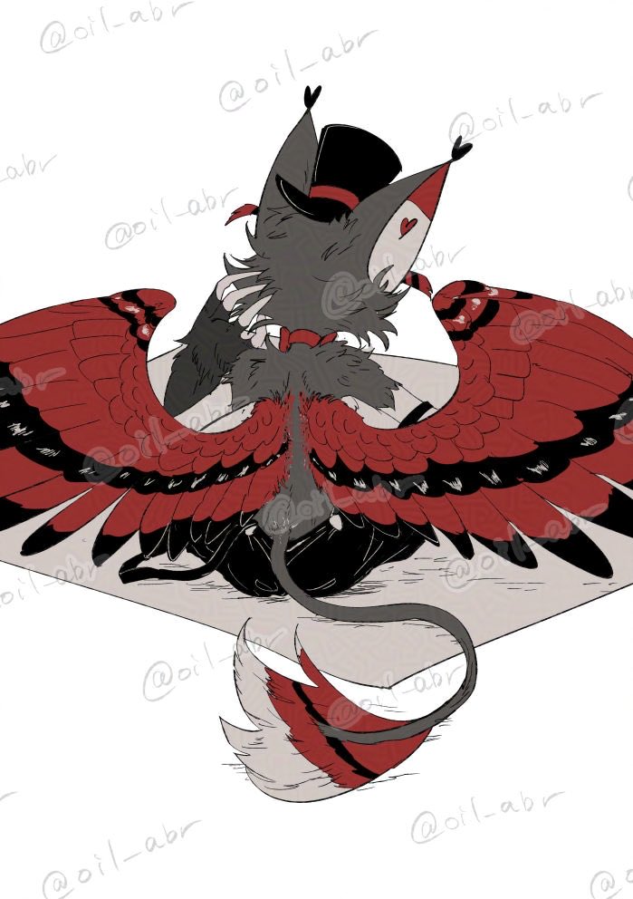 再掲
腕とか羽とかの付け根が好きという絵でした