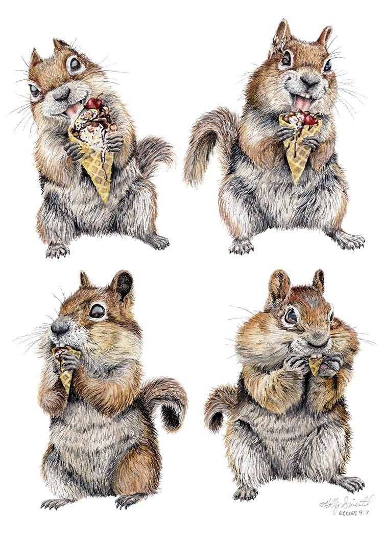 HollySimental's tweet photo. Nuts for Ice Cream signed prints available in my etsy shop! https://t.co/Ky16V1k5rt #squirrel #animal #animallover #wildlife #wildliferescue #icecream #gift #giftideas #gifts #giftshop #icecreamshop #whimsical #art #artwork #artist #animalart #wildlifeart #painting #hollysiemntal https://t.co/dbjnquWGiC