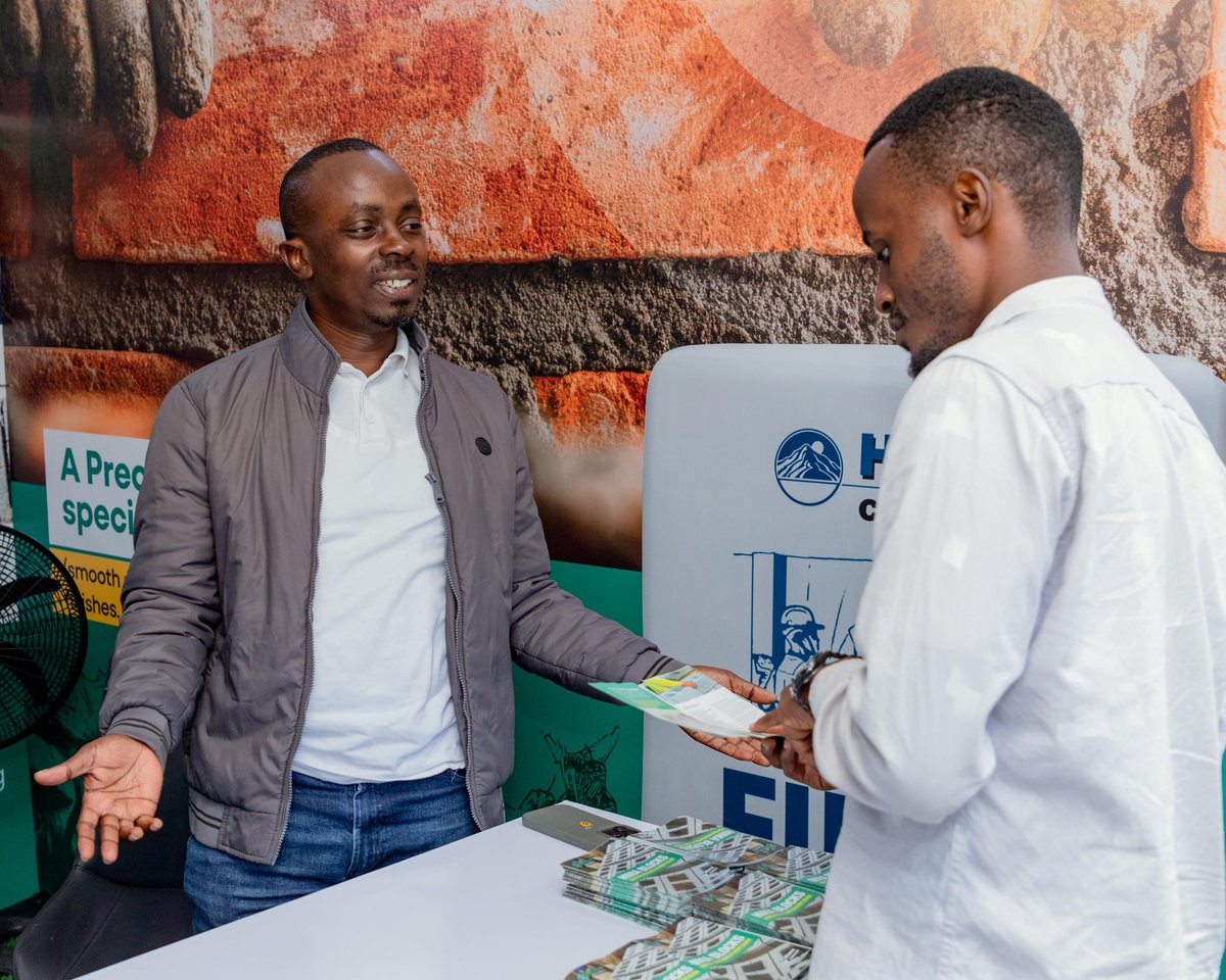 WhiteBearCOMM's tweet photo. At CEDAT, @Makerere University, #HimaCement is engaging over 250 fundis, technicians &amp; artisans in practical training during the Fourth Masons/Builders Training Workshop and Building Material Exhibition to strengthen skills &amp; improve safety. April 23rd–24th, 2026. #BuildwithHima https://t.co/LvCrlh4hbU