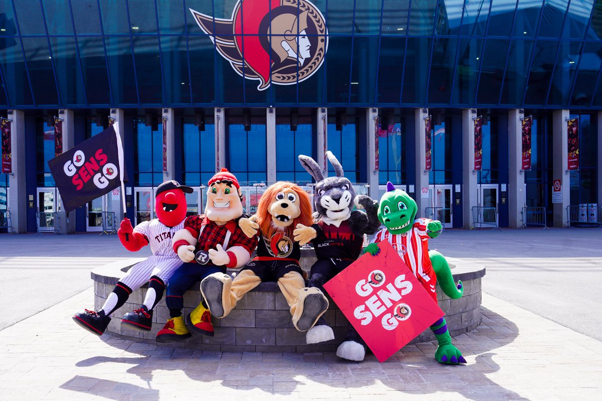REAL_Spartacat's tweet photo. Photo dump from a surprise “furrriendly” visit yesterday. #gosensgo #goOttawago #Allheartallin https://t.co/TuoYztqIx3