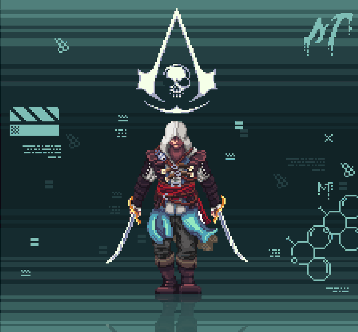 mrsollty's tweet image. ''in a world without gold we might have been heroes''
#aseprite #pixelart #digitalart #pixelartbrasil
#assassinscreed #Assassinscreedblackflag #assassinscreedblackflagresynced