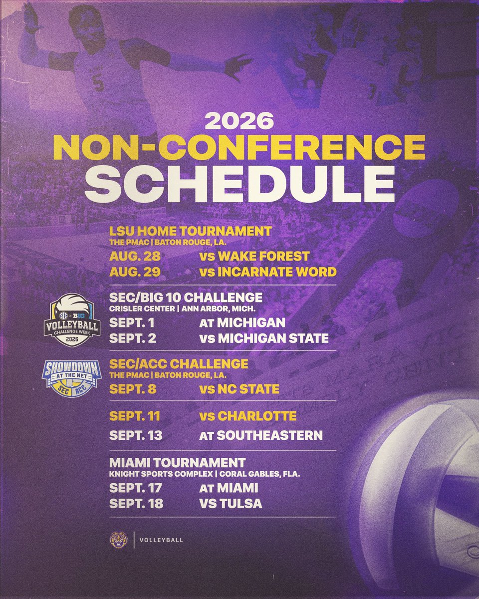 LSU Volleyball tweet media
