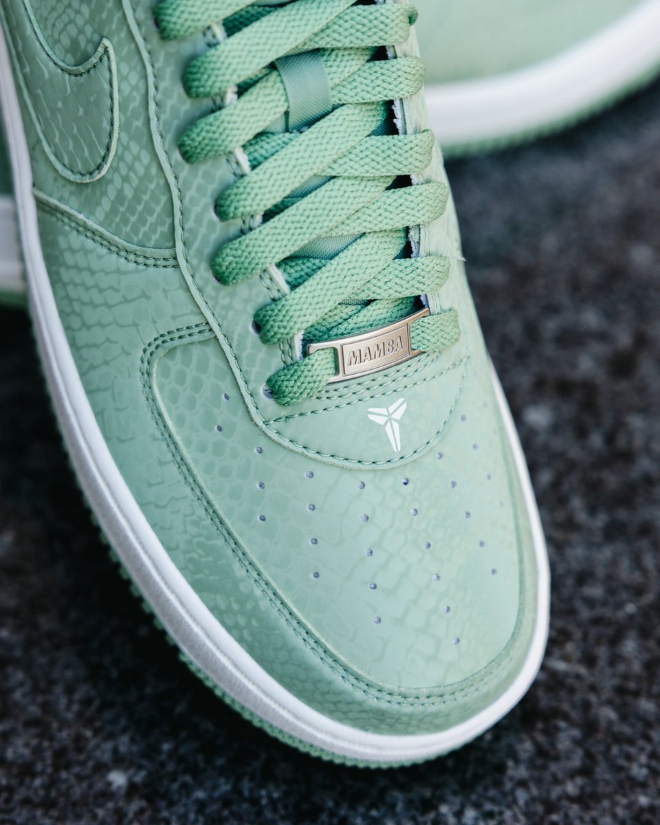 DTLRVILLA's tweet image. Mamba Mentality! The #Nike Kobe Air Force 1 'Forever Steam' is available in-store only. Check with local store for availability.