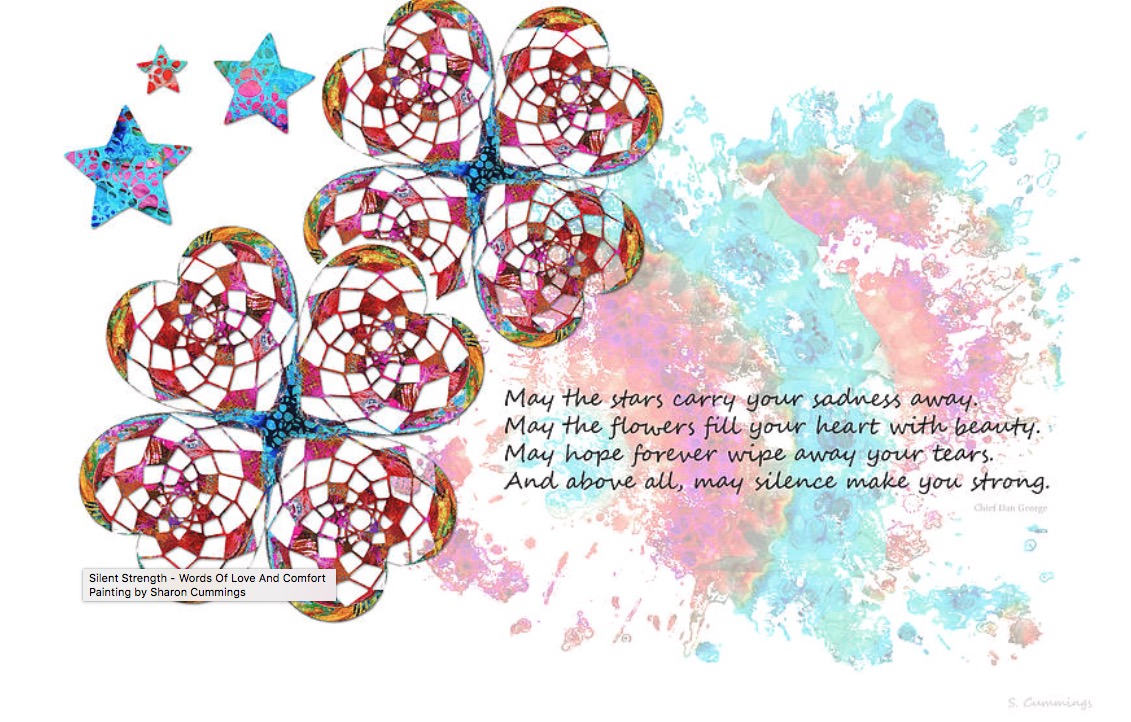 Terracegallery's tweet image. Comfort: sharoncummingsart.pixels.com/featured/silen… #comfort #love #strength #colorful #gifts #giftideas #hope #flowers #floral #SharonCummingsArt #buyintoart