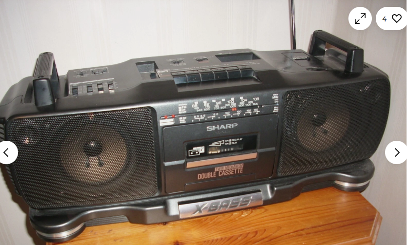 schemical's tweet photo. @80s_Kidz I had one of these [picture of one on ebay]...the word portable wasn't really relevant as it was a heavy boy indeed https://t.co/PQBU9fR3lD