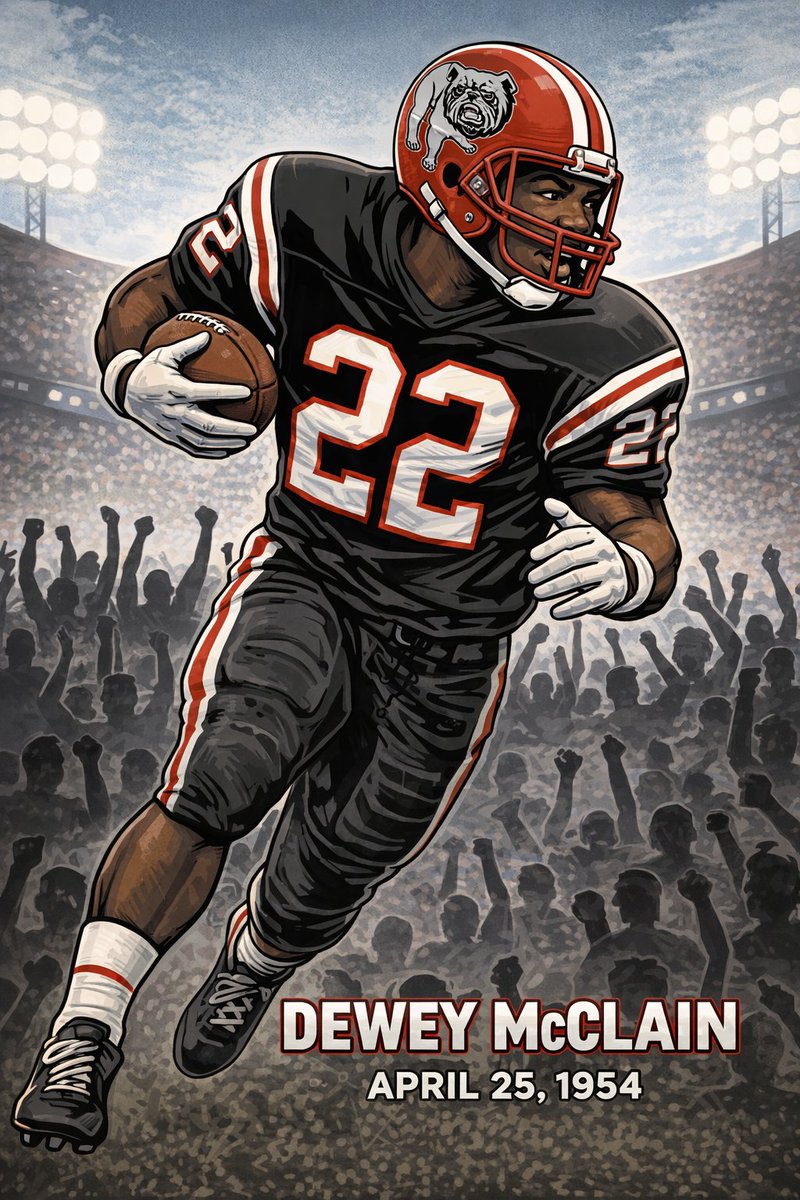 TDFridayNight's tweet photo. Happy birthday to former Okmulgee, East Central and professional linebacker and current Georgia State Representative Dewey McClain, born on this day in 1954 in Okmulgee.

McClain was an All-State running back at Okmulgee as a senior in 1971 after rushing for 1,008 yards and 12 touchdowns, helping the Bulldogs reach the Class 3A state championship game.

He was also a standout basketball player, helping the Bulldogs win back-to-back 3A titles in 1970 and 1971.

After graduating in 1972, McClain enrolled at East Central University, where he started as a freshman and earned second-team NAIA All-District 9 honors -- the only freshman to make first or second team.

As a sophomore, McClain earned another second-team All-District 9 selection and was also an honorable mention All-American pick.

As a junior and senior, he was named first team All-District 9 and in 1975, he earned NAIA All-American after helping lead the Tigers to a 9-3-1 overall record and an appearance in the Bicentennial Bowl.

In 1976, McClain signed as an undrafted free agent with the Atlanta Falcons and went on to play in Atlanta for five seasons. In 73 games, he had 12 sacks, one interception, forced three fumbles, recovered six fumbles and also recorded a safety in the Falcons' 23-20 win over the New York Giants in 1978.

Prior to the 1981 season, McClain was traded to the Green Bay Packers, but he suffered an injury in training camp and never played for the Packers.

After sitting out the 1982 season, he returned to play for the Oakland Invaders of the USFL in 1983. In 1984, he asked to be made available for the expansion draft after learning Oklahoma was getting a team. He was instead selected by Memphis, but the Showboats agreed to trade him to Oklahoma, where he played one season for the Outlaws in 1984.

After retiring from football, McClain returned to Atlanta, where he went to work for the City of Atlanta in the Department of Parks, Recreation and Cultural Affairs.

In 2013, he won a special election for representative in Georgia's 100th District and now serves as representative in the 109th District.

In 1982, McClain was honored by East Central with the Milam Award, which is bestowed on former East Central football players who have distinguished themselves in their chosen profession.

Happy birthday Dewey! #tdfn #okpreps @ECUTigersFB @AtlantaFalcons