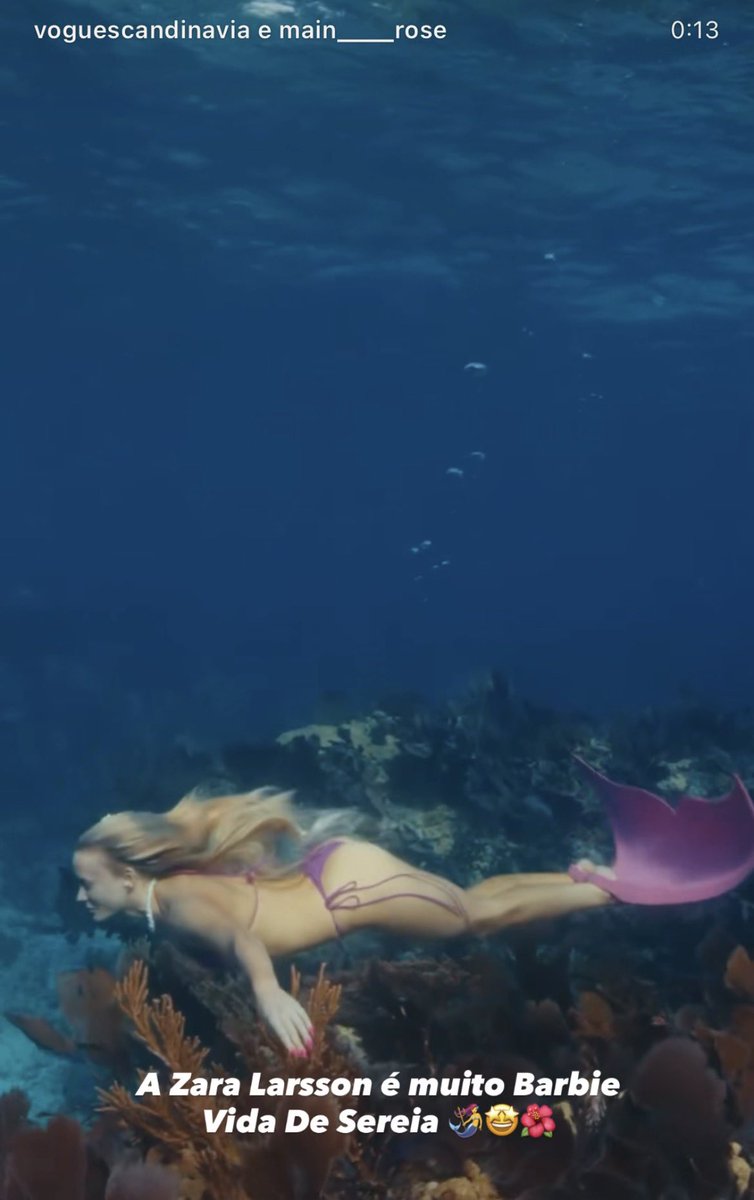 josehenrique_mr's tweet image. O comercial da VOGUE é Main Rose só provou que a @zaralarsson é muito Barbie Vida De Sereia 🧜‍♀️✨🌺🤩 #barbie #zaralarsson #vogue