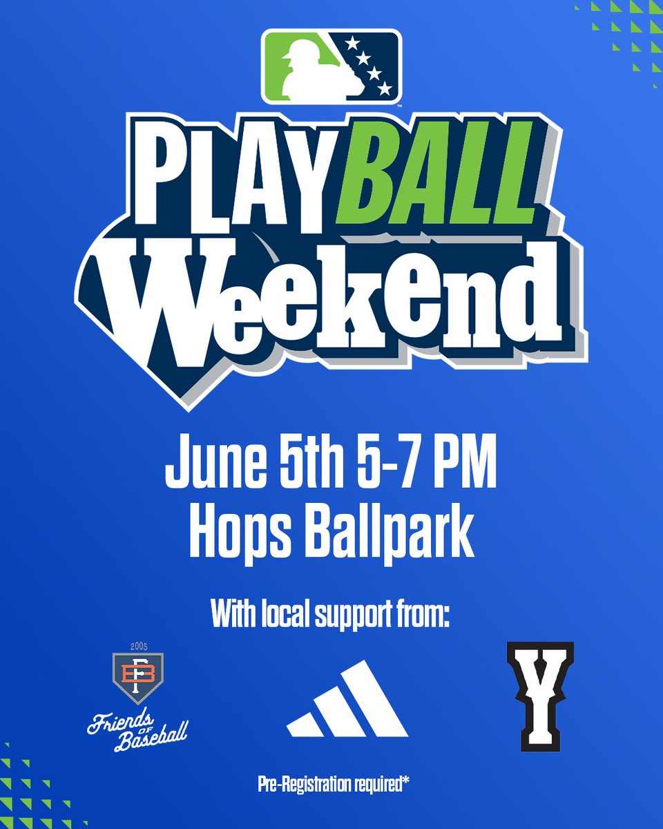 #PlayBallWeekend is BACK 🎉

Join us for the first clinic in the new ballpark! Open to ages 5-10, registration required.

Register here: hillsborohops.leagueapps.com/events/4961625…