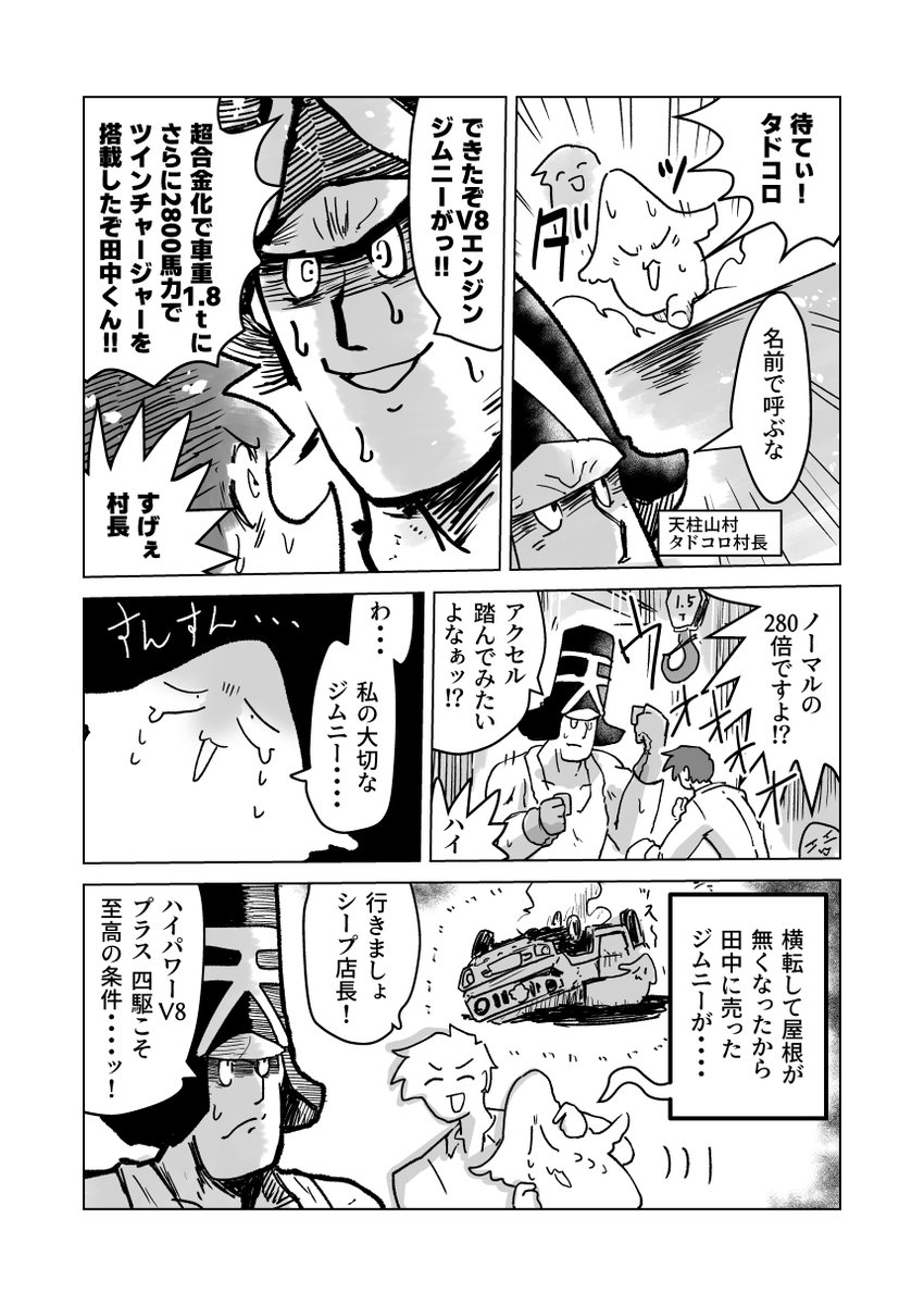 大事な車がなんかヤバイ改造車にされる話 (1/2)
#ガトウマンガ 