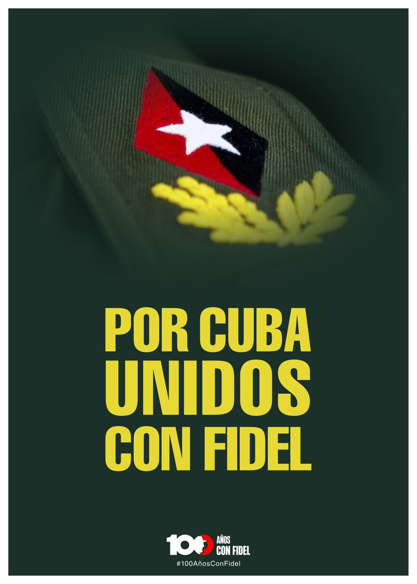 "Solo que ahora la libertad quiere decir algo más todavía: libertad quiere decir Patria. Y la disyuntiva nuestra sería PATRIA O MUERTE" 🇨🇺❤️✊🏻✊✊🏿
                                                  ✍🏼Fidel
#100AñosConFidel 
#TenemosMemoria
#ALaPatriaSeDefiende