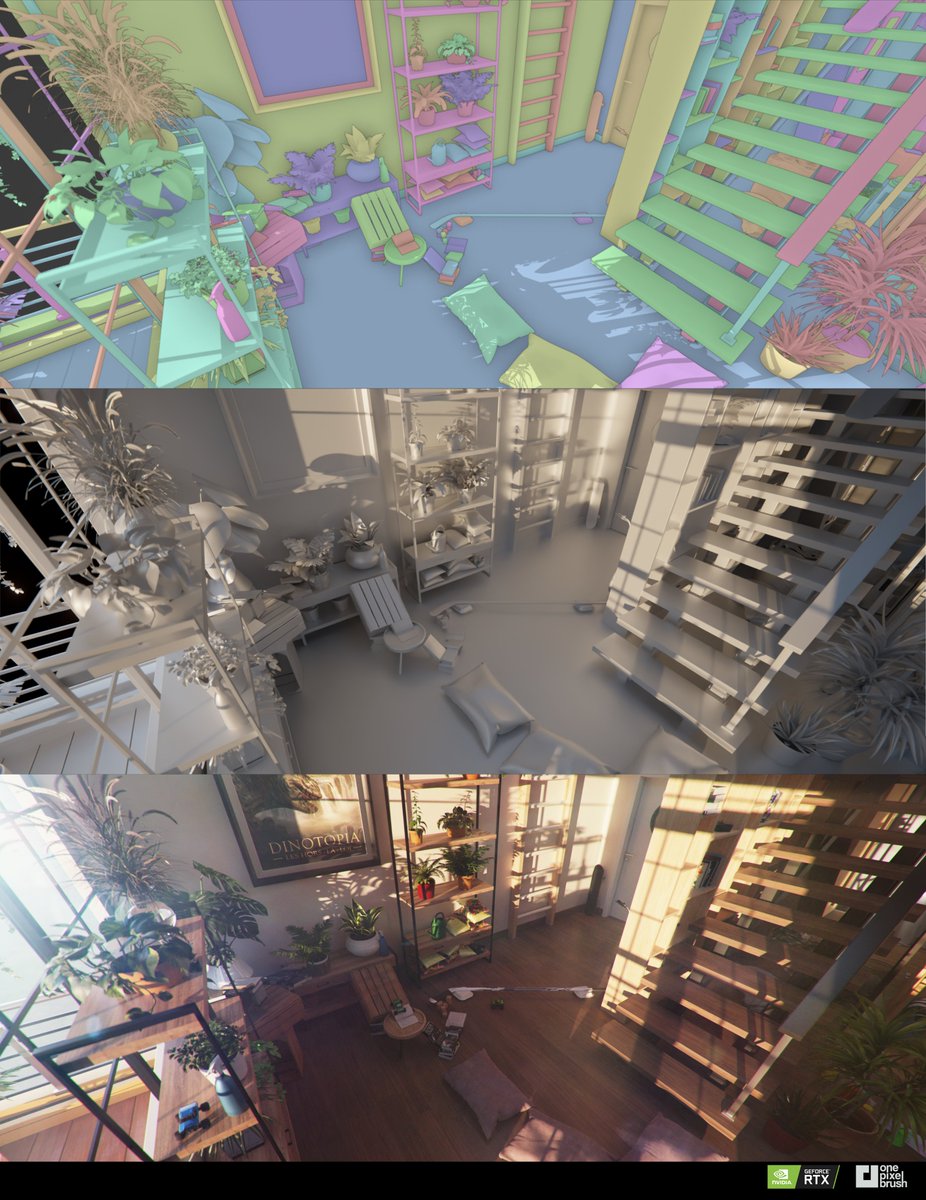 VaikNay's tweet image. Viewport vs Clay vs Final #b3d