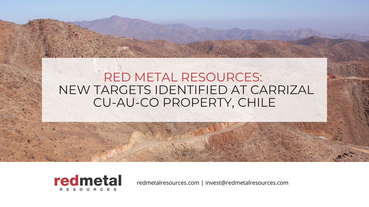 redmetalltd's tweet image. Red Metal completes LiDAR analysis at Carrizal, refining structural interpretation and identifying new targets to guide the next phase of exploration.🇨🇱

redmetalresources.com/news/red-metal…

#mining #chile #copper #gold
#InvestorUpdate
$RMES.C $RMES.CA $RMESF