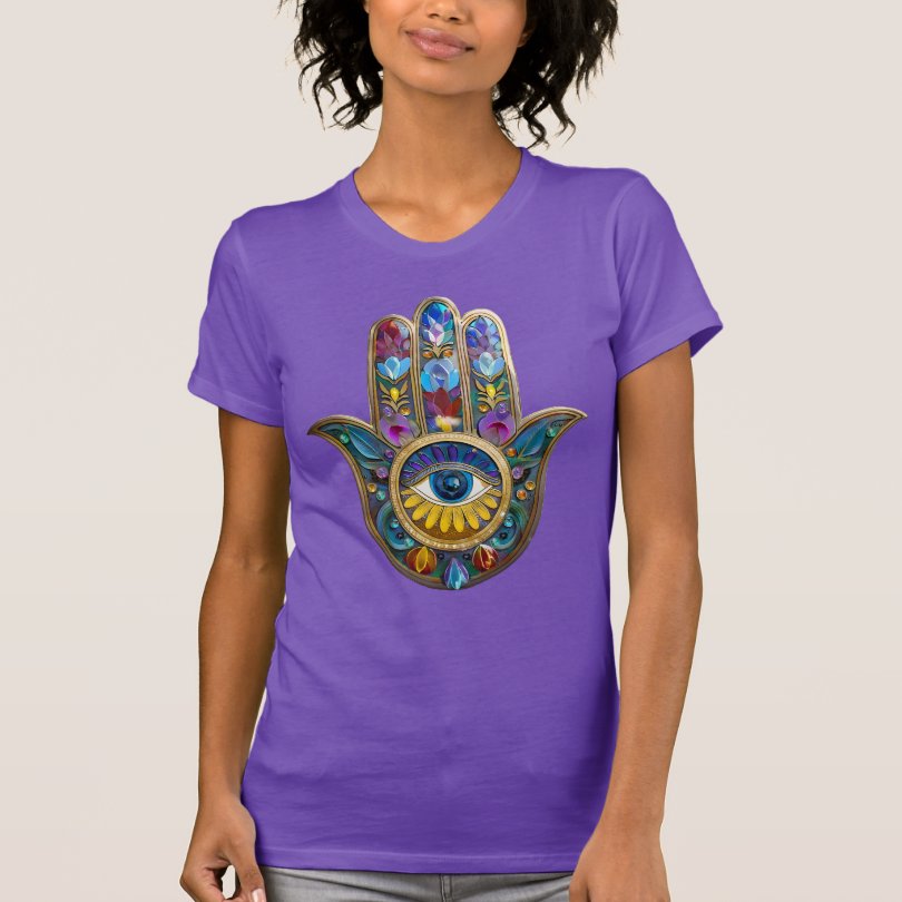 LeeHillerDesign's tweet image. 🪬🧡💜🪬💛💙🪬
Colorful Petals and Leaves Art Hamsa Women's Jersey #tshirts
Item: zazzle.com/colorful_petal…
A #Hamsa as the #thirdeye is a reminder to trust one's instincts, listen to one's inner voice, &amp;amp; seek #spirituality guidance.

Hamsa Collection:  zazzle.com/collections/11…