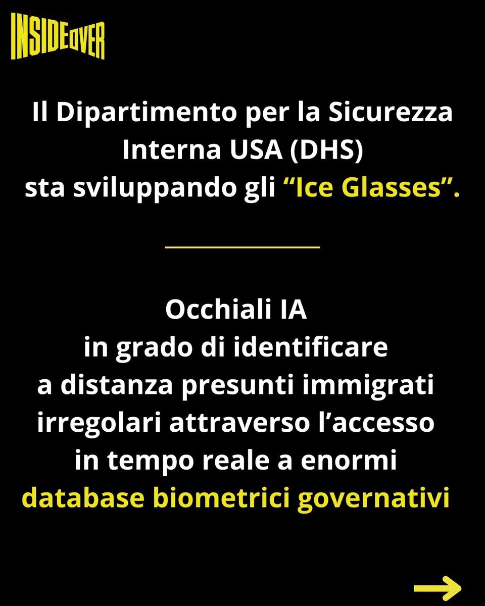 insideoverita's tweet image. Sembra la trama inquietante di un romanzo distopico ma non lo è.

Il Dipartimento per la Sicurezza Interna degli Stati Uniti (DHS) sta sviluppando un nuovo sistema di sorveglianza di massa che potrebbe trasformare radicalmente il modo in cui le forze federali interagiscono con i