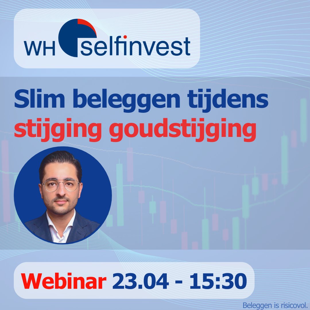 Wilt u de recente, sterke stijging van de goudprijs optimaal benutten? In dit WH Selfinvest Nederland webinar analyseert Arash Azad de belangrijkste drijfveren achter de toenemende populariteit van goud.
📆 24 april 2026
🕞 15:30
🔗  whselfinvest.nl/nl-nl/stocks/e…
Beleggen is risicovol.