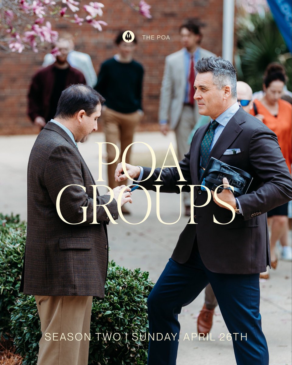 This Sunday, April 26, we launch the Season 2 POA Groups Fair! 🎉

These groups provide a great opportunity for connection and community within our church.

After our morning worship service, be sure to visit the POA Groups Fair in the foyer of the main sanctuary.