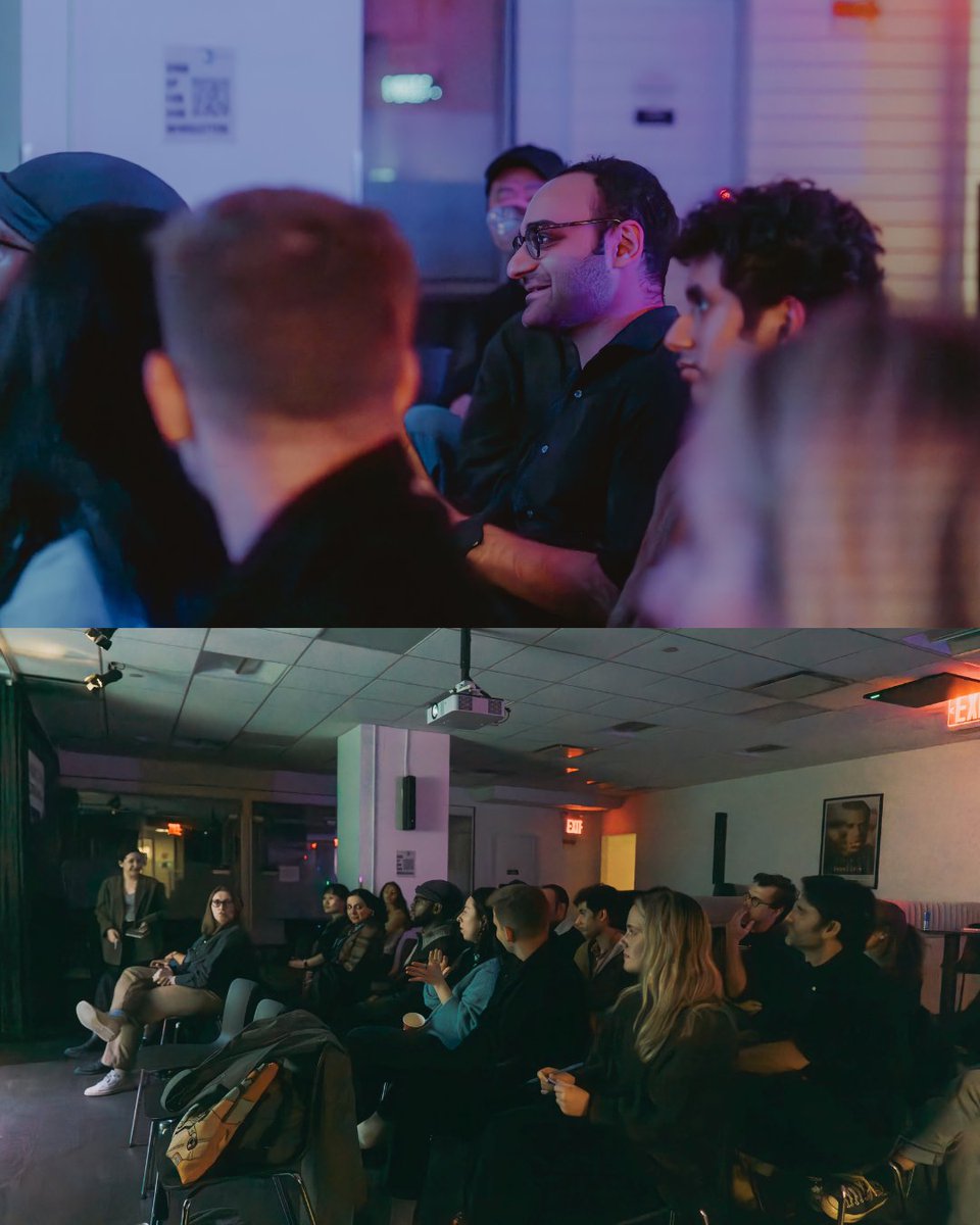 labocine's tweet photo. Symbiosis Lab Meeting hits the midpoint of a unique collab between scientists + filmmakers at @nyuproductionlab. Sharing works-in-progress inspired by “the beauty of mathematics” (@simonsfoundation #InfiniteSums).

Premiere: April 27, 7pm @dctvtny 🎬 
#Symbiosis #Labocine https://t.co/WlVZFOvdFs