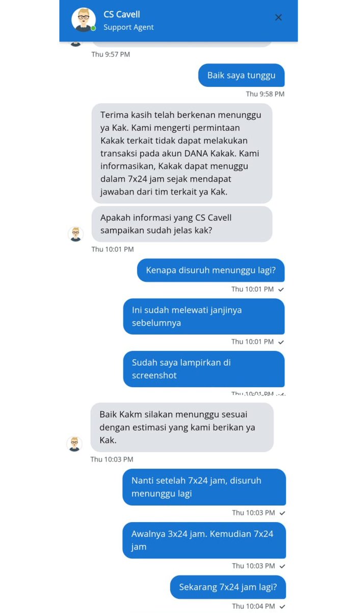 ravikaf8's tweet image. DANA maaf tolong dimana kejelasannya?
akun tiba tiba di amankan tanpa pemberitahuan
kemudian tidak dapat transfer
sudah menunggu lama, masih tidak ada kejelasan
JANJI tidak pernah ditepati
#viral #dana #penipuan #lamansiónvip #trending #wallet #stoppakaidana