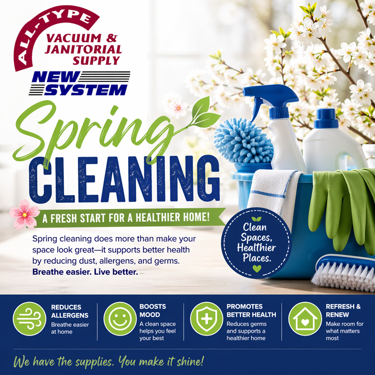 AllTypeVacuum's tweet photo. Spring cleaning isn’t just about a tidy home—it’s a fresh start for your health and mindset! The tradition dates back centuries, when families opened windows after long winters to clear out dust and stale air. Today, deep cleaning helps reduce allergens, and boost mood! https://t.co/LHxRPlPKEB