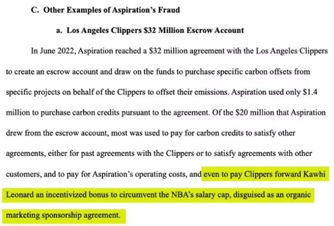 🚨 In a new court filing (below), Clippers owner Steve Ballmer dismisses <a href="/pablofindsout/">Pablo Torre Finds Out</a> as “gossip” from a “former talking head and television personality.”

Here is an excerpt from the federal whistleblower complaint, signed by two former Aspiration employees, which described