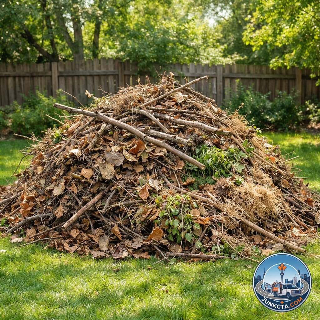 JunkGTA's tweet image. Get your Barrie garden ready for spring! We offer Same-Day Service and No Hidden Fees for all yard waste cleanouts. 🌿 Call 647-981-7373 or email photos to info@JunkGTA.com for a quote. Visit JunkGTA.com today! #Barrie #YardCleanout #SpringCleaning #JunkRemoval