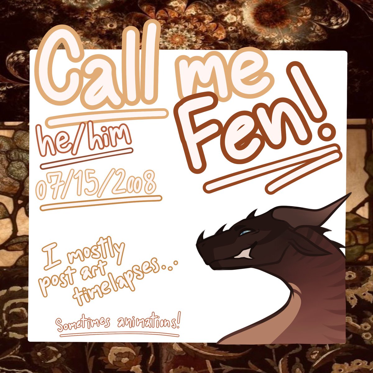 fenhause's tweet image. INTRO POST 4 | 23 | 26

#art #artist #Procreate #digitalart #wingsoffire #fursona #furry #intro