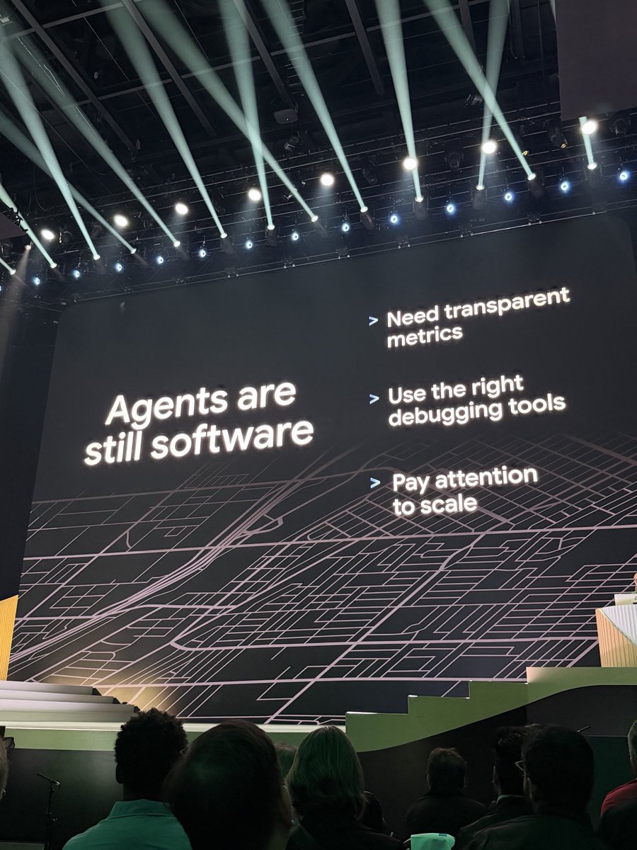 sarbjeetjohal's tweet photo. Thanks for saying this… Agents are still software… it needs same love and care what our older software did 😊

#DeveloperKeynote #GoogleCloudNext 2026 https://t.co/WkEuNEqIRQ