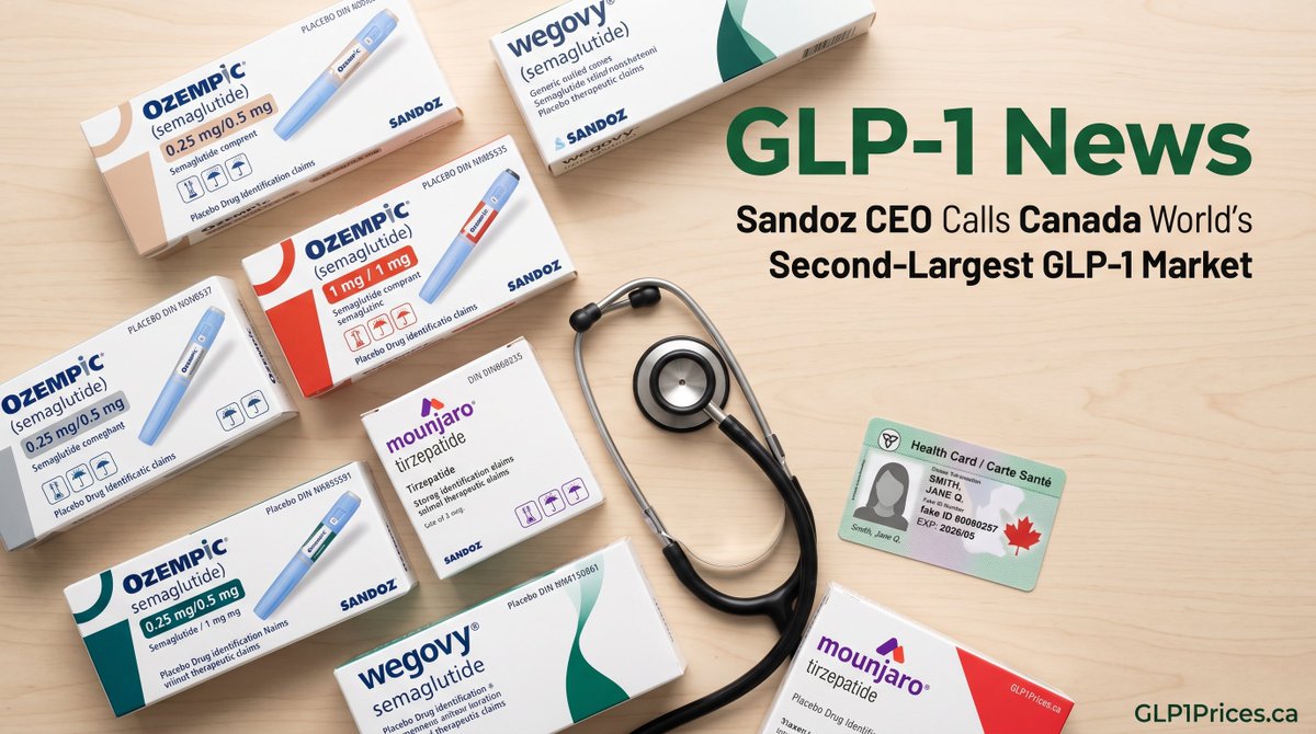 glp1price's tweet image. 📰 Sandoz CEO Calls Canada World's Second-Largest GLP-1 Market

glp1prices.ca/glp1-news/sand…

#GLP1 #Ozempic #Canada
