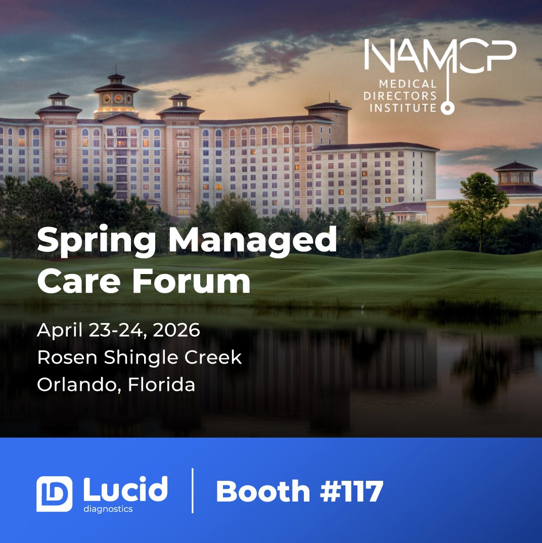 LucidDiag's tweet photo. @NAMCP Medical Directors Institute Spring Managed Care Forum starts today.

Connect with the @LucidDiag team to learn how the EsoGuard® DNA test enables earlier detection of esophageal precancer—before cancer develops.

Recognized in major clinical guidelines, EsoGuard offers a non-endoscopic approach to detecting esophageal precancer for the at least 30 million at-risk individuals with gastroesophageal reflux disease (GERD), also known as chronic heartburn.

#NAMCP #EarlyDetection