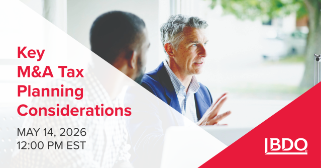 OklahomaSALT's tweet photo. Deal activity is picking up, but new tax developments can change timing and structure. Join @BDO_USA’s webcast for practical M&amp;A tax planning insights, from QSBS opportunities to sell-side diligence, SALT and cross-border deal considerations. https://t.co/UjacTzMLID https://t.co/sAaxjLGDpA