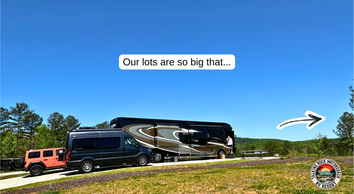 TRMotorcoach's tweet image. Big rigs deserve big space. 
Bring it all. We’ve got the space.

#HighEnd #LuxuryRVResort #MotorcoachResort #RVResort