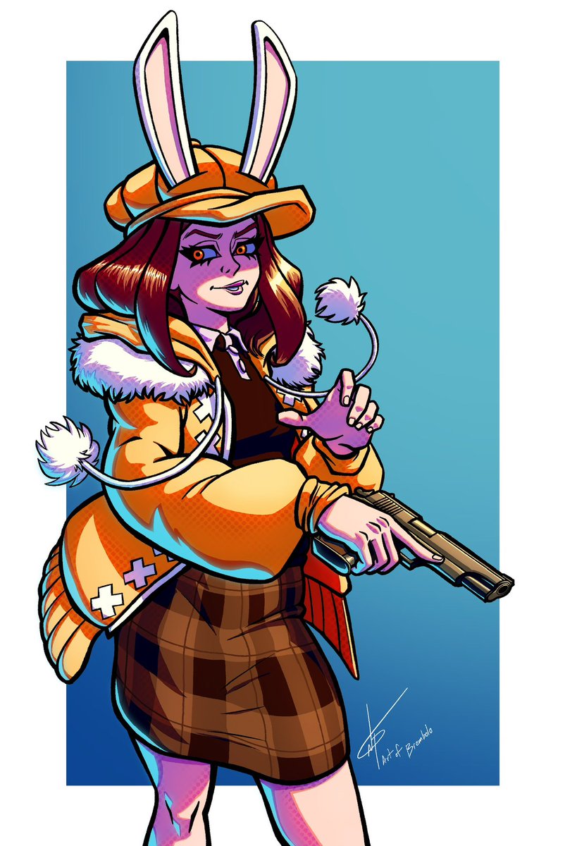 Here’s my half of an art trade with <a href="/_doremyart/">Doremy COMMISSIONS ON 📌</a> where I drew one of their OCs! Super fun design, would draw again 😎👍