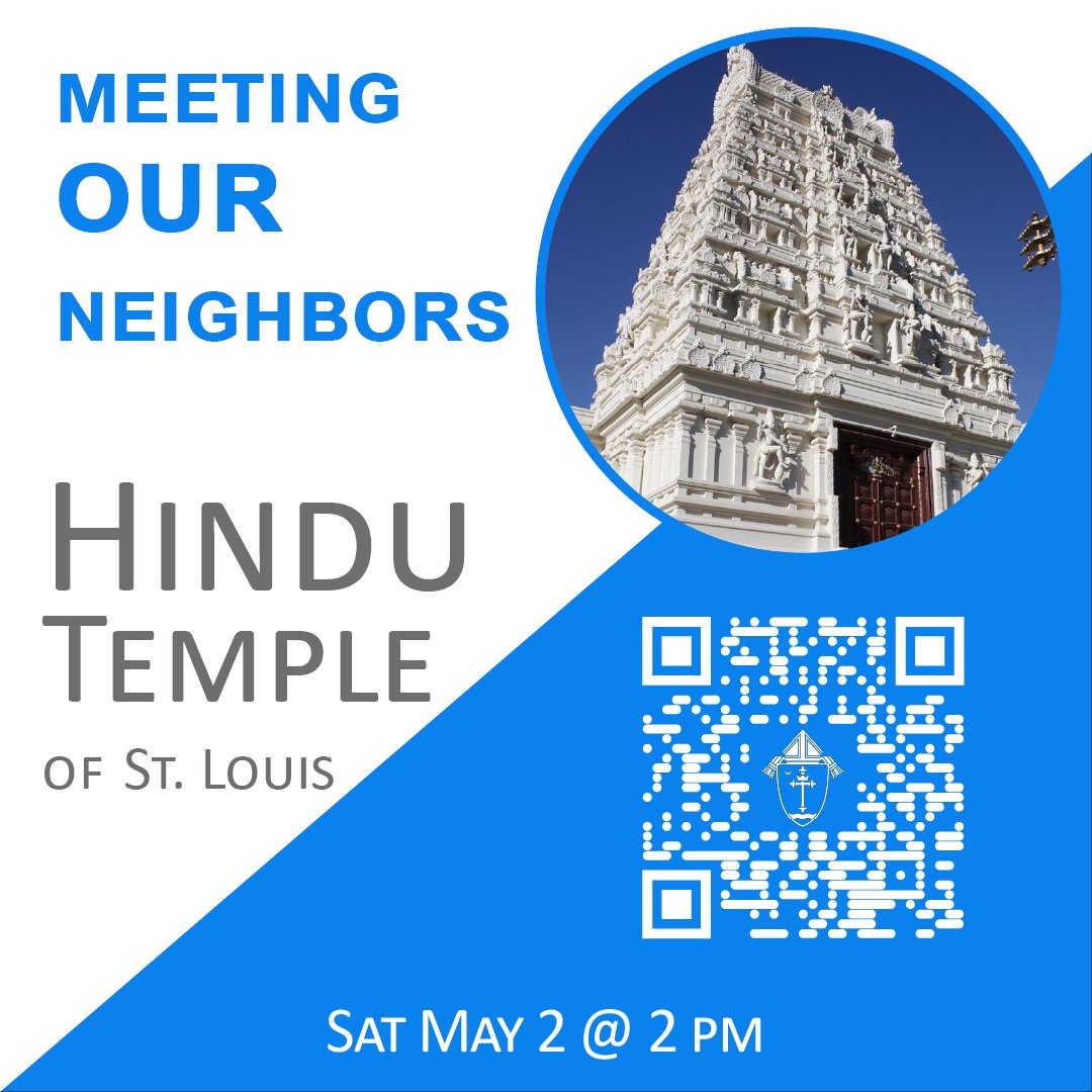 StLEcumenism's tweet photo. Join us for a tour of the Hindu Temple of St. Louis and a presentation on the basics of the faith.

Sat 5/2 @ 2 pm

RSVP Required: https://t.co/UzooyPAh1s https://t.co/Iggqtcvuvv