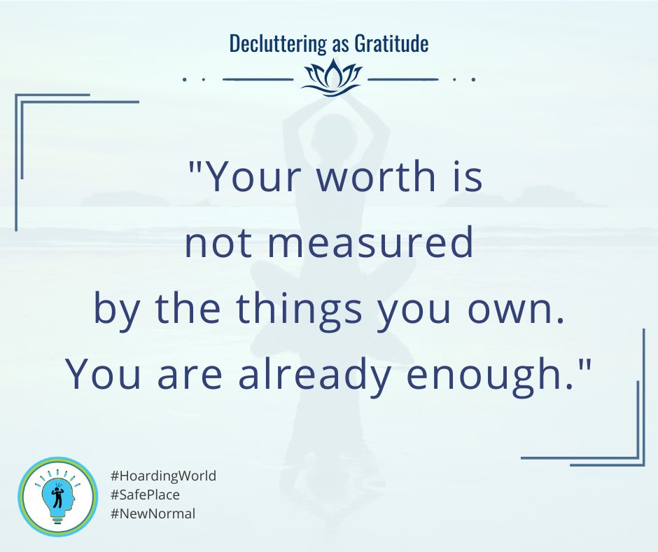HoardingWorld's tweet image. One small step at a time can create more space, not just in your home, but in your mind and spirit.
Remember: your worth is not measured by the things you own.
You are already enough, just as you are.
#OrganizeYourLife #HoardingWorld #AskAngelaBrown