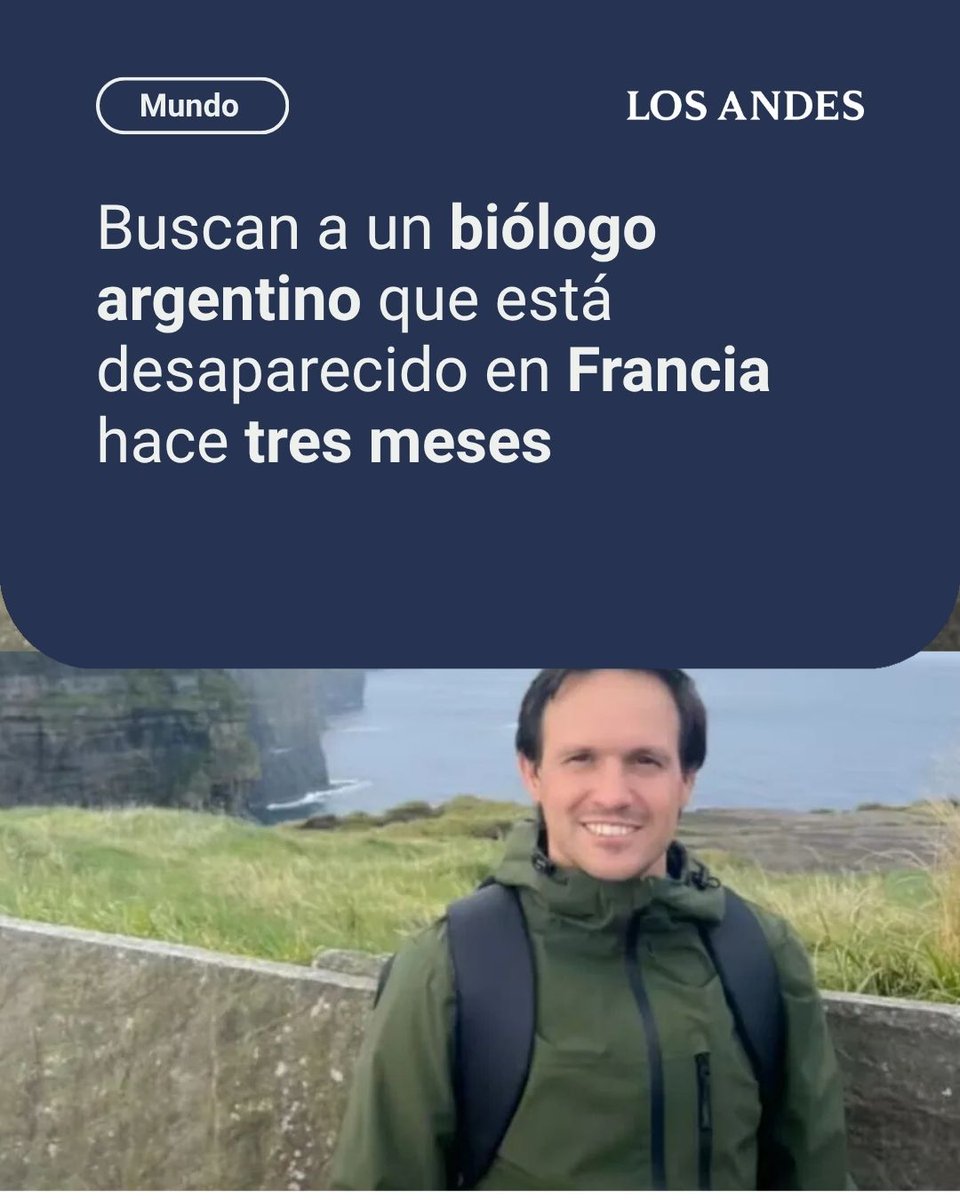 LosAndesDiario's tweet photo. Juan Ignacio Debandi Álvarez perdió contacto con su familia el 11 de enero en Marsella. Debía tomar un vuelo hacia Barcelona que nunca abordó.

Los detalles 
https://t.co/cVSI15Sbef https://t.co/7TxSykLJR0