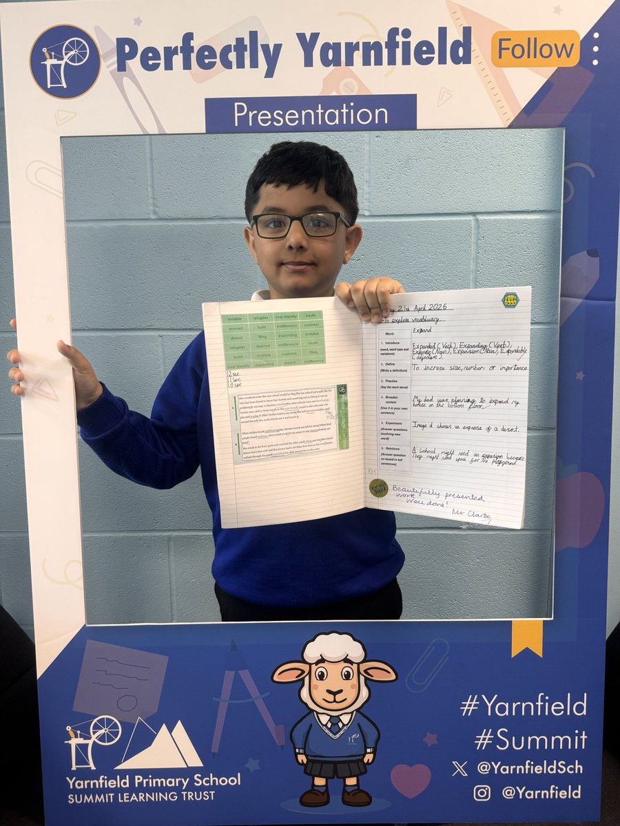 YarnfieldSch's tweet photo. Wow! Check out the wonderful work from our amazing learners 🙌🏻 #PerfectPresentation @Summit_LT @PLI_SummitLT @BirminghamEdu @english_mastery @cclarke_SLT 🌟 https://t.co/zpeKc8g1uv