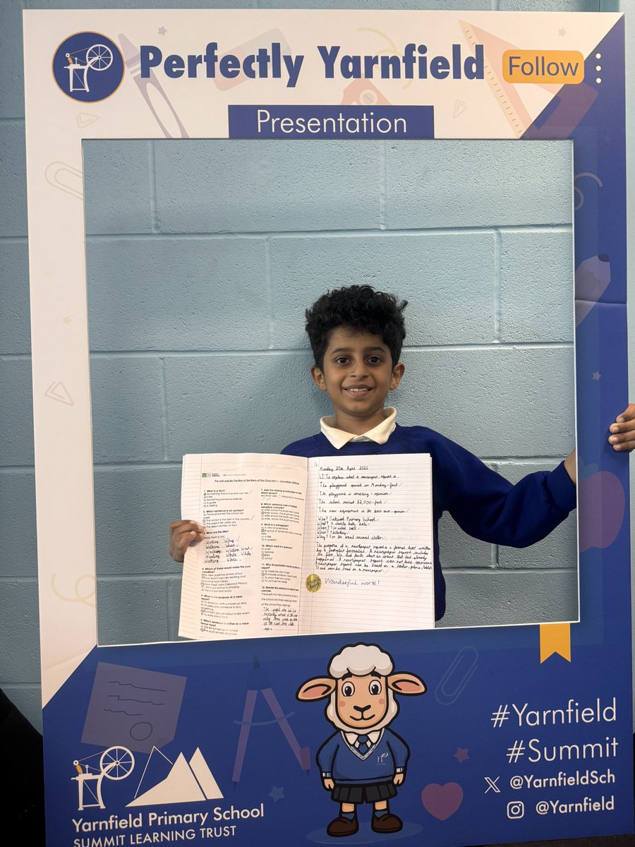 YarnfieldSch's tweet photo. Wow! Check out the wonderful work from our amazing learners 🙌🏻 #PerfectPresentation @Summit_LT @PLI_SummitLT @BirminghamEdu @english_mastery @cclarke_SLT 🌟 https://t.co/zpeKc8g1uv