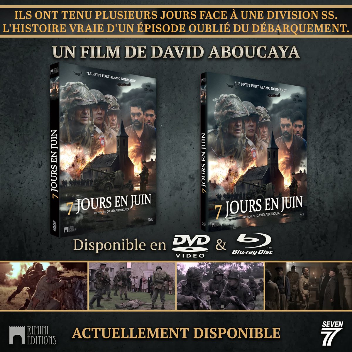 RiminiEditions's tweet image. 🔥 PRÊTS POUR LE CHOC ? 🔥

7 JOURS EN JUIN de David Aboucaya est disponible en DVD &amp;amp; BLU-RAY !

Un film intense qui marque durablement ⚡️

🎥 Bande-annonce : 
youtube.com/watch?v=dJ3DdB…

📀 Disponible maintenant sur tous les sites habituels

#7JoursEnJuin #DVD #BLURAY #FilmChoc