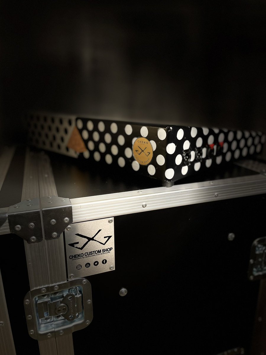 chekocustomshop's tweet image. NOT FOR SALE 
Just art 🤘

A pedalboard inspired by that band that has everyone obsessed with their out of this world music and style.

We couldn’t pass on paying tribute to a band that’s already a game changer in music.

#chekocustomshop #pedalboard #anginedepoitrine