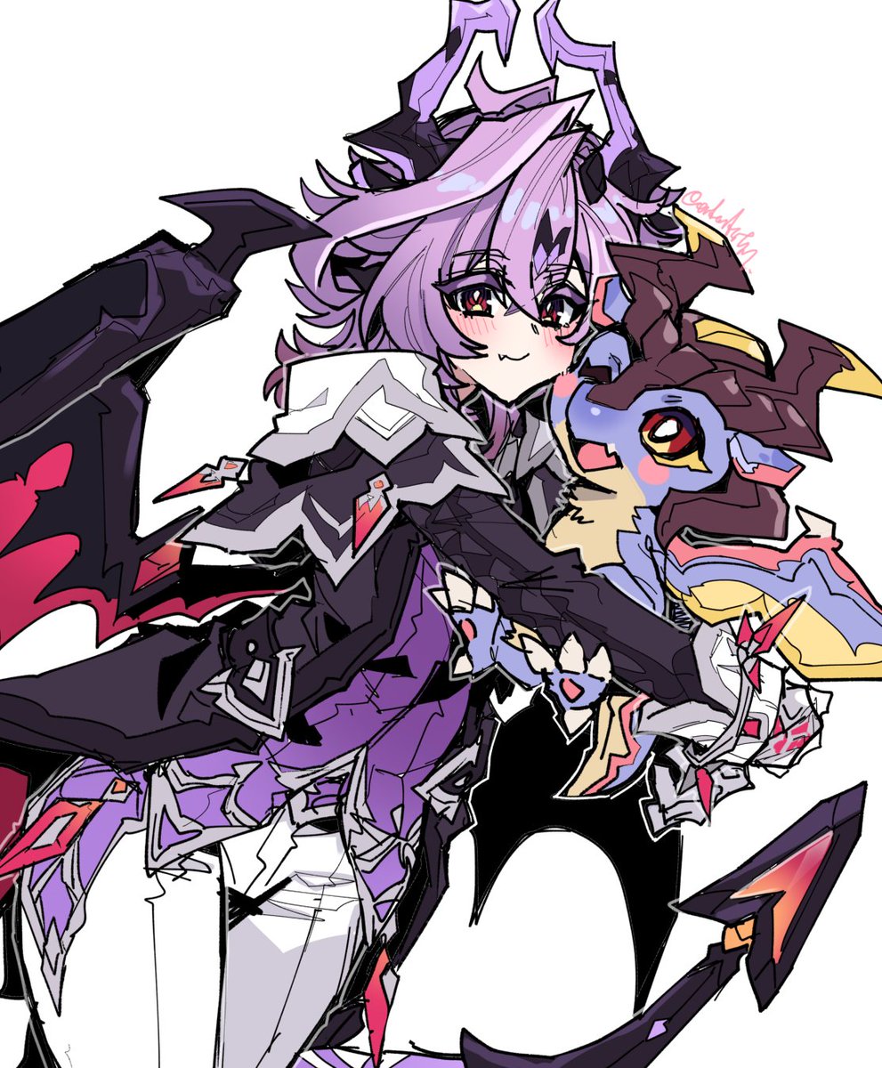 ドラゴンの日にらしいので便乗しようとしたら間に合わなかったドゥリンちゃんとちびドゥリンちゃんのらくがき