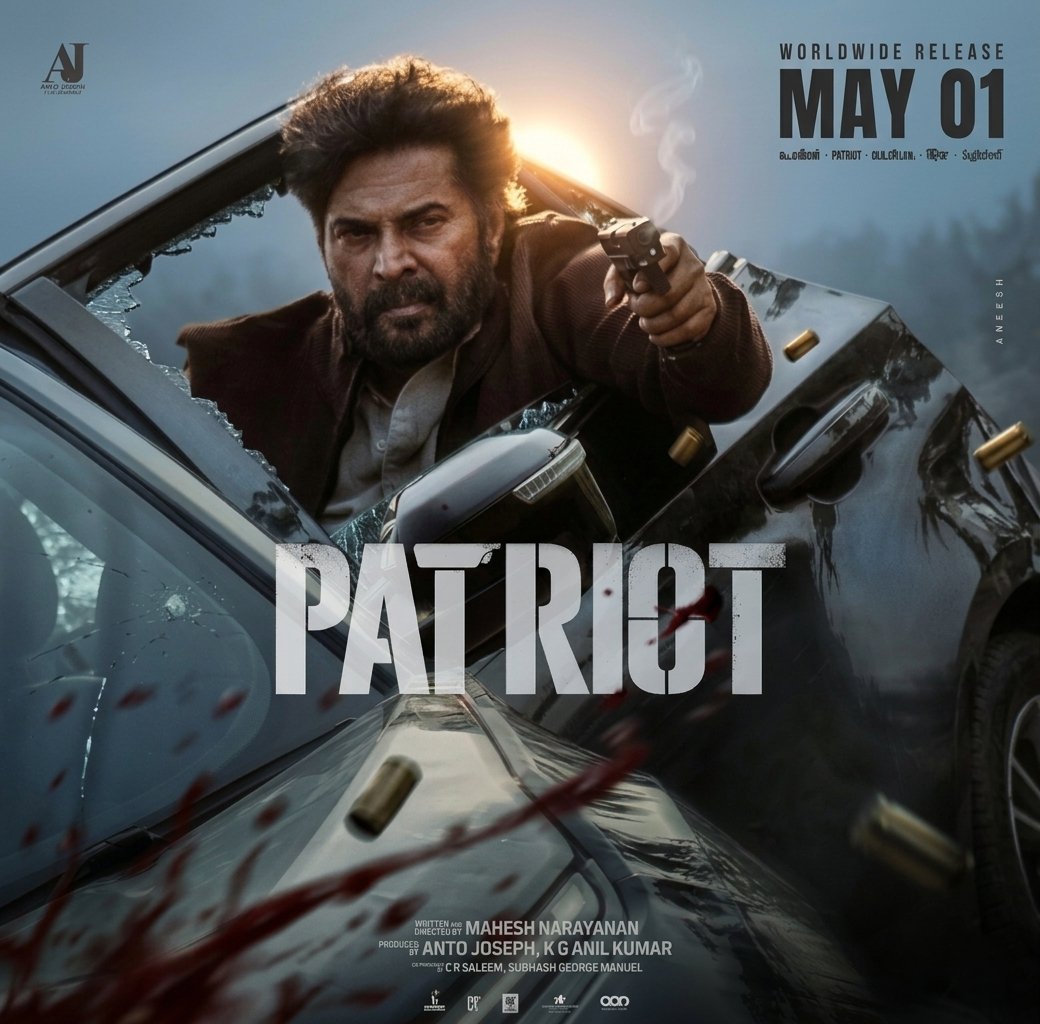 CineSafari's tweet image. An Explosive Opening is loading 💥

#Patriot storms into 600+ screens across Kerala — nearly 90% theatre domination 🔥

May 1 will Roar like never before 💥
Brace for an Earth-Shattering Opening Day

#Mammootty #Mohanlal