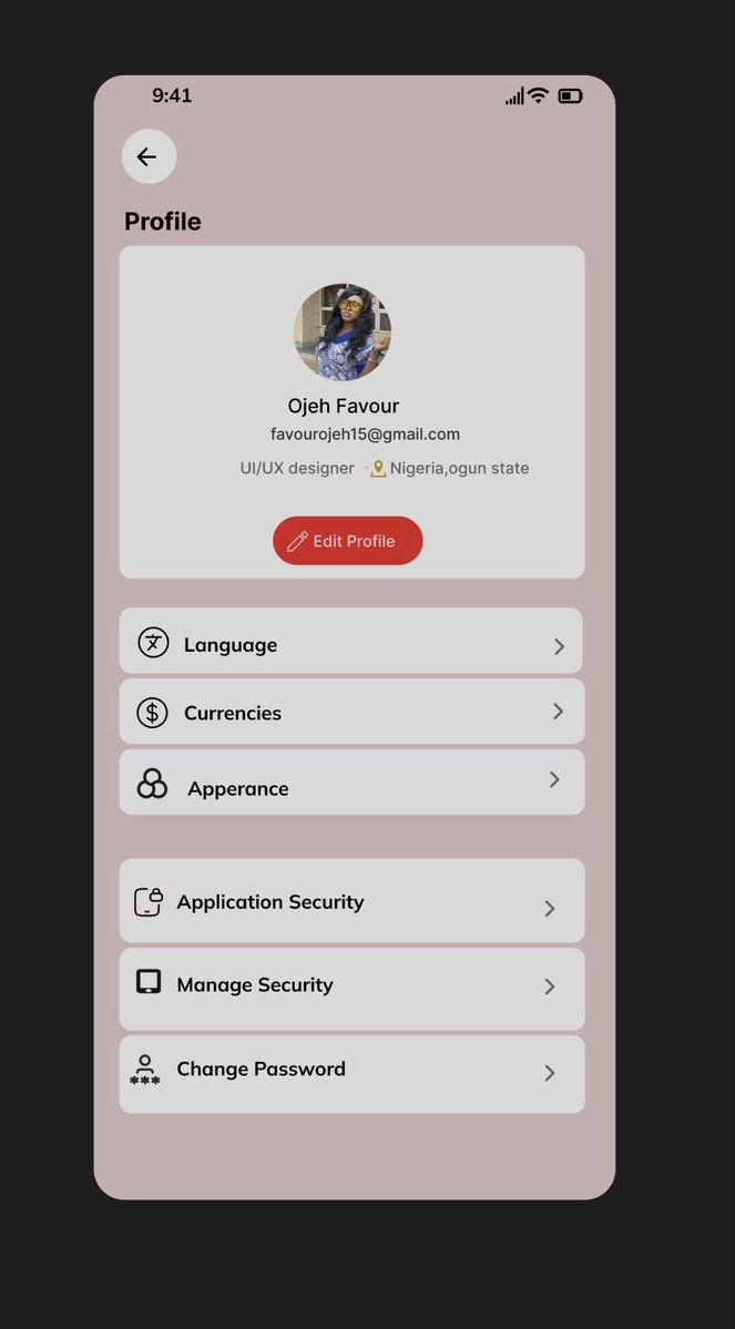 FOjeh70912's tweet image. Profile Screen UI design 🎨

Practicing consistency, spacing, and clean layouts.

More designs coming 💪
#UIUX #ProductDesign #Figma